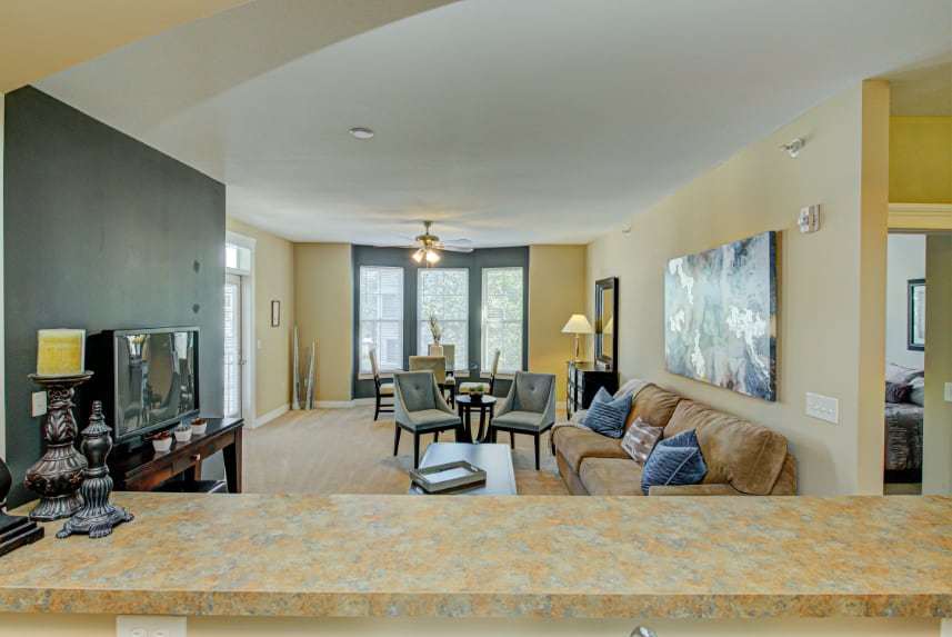 Living Room at The Legacy Apartments Living room in West Lafayette apartment